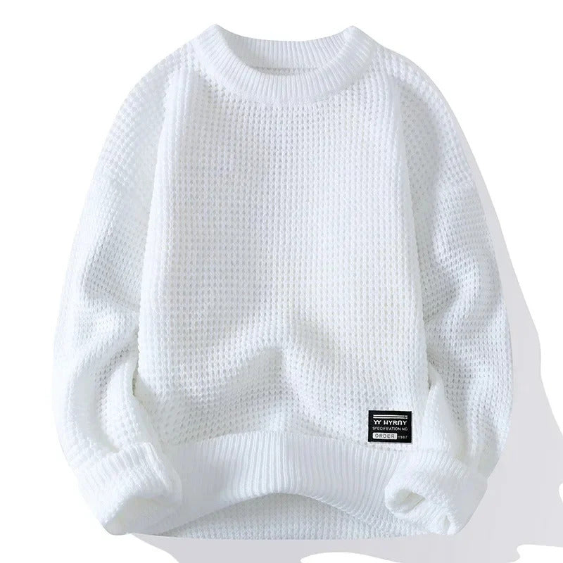 MAGLIONE A COLLO PROFONDO IN WAFFLE HUDSON