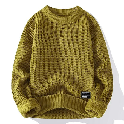 MAGLIONE A COLLO PROFONDO IN WAFFLE HUDSON