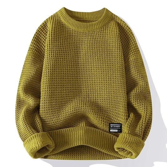 MAGLIONE A COLLO PROFONDO IN WAFFLE HUDSON